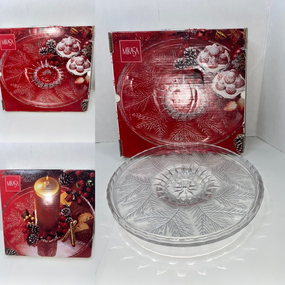 NWT Mikasa Glass Plate New
